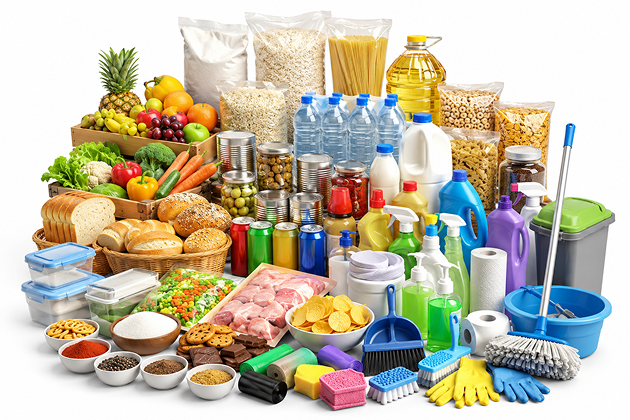 Fresh provisions and slop chest supplies for ships